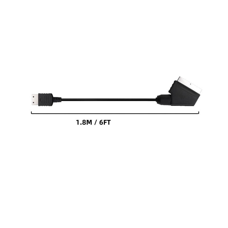 CHILDMORY 1.8M / 5.9FT Scart RGB AV Cable Audio Cable Video Connector Compatible for Dreamcast - Image 5